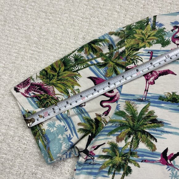 Only & Sons T-Shirt Mens M Tropical Flamingo Palm tree Hippie Summer Festival - Picture 8 of 14
